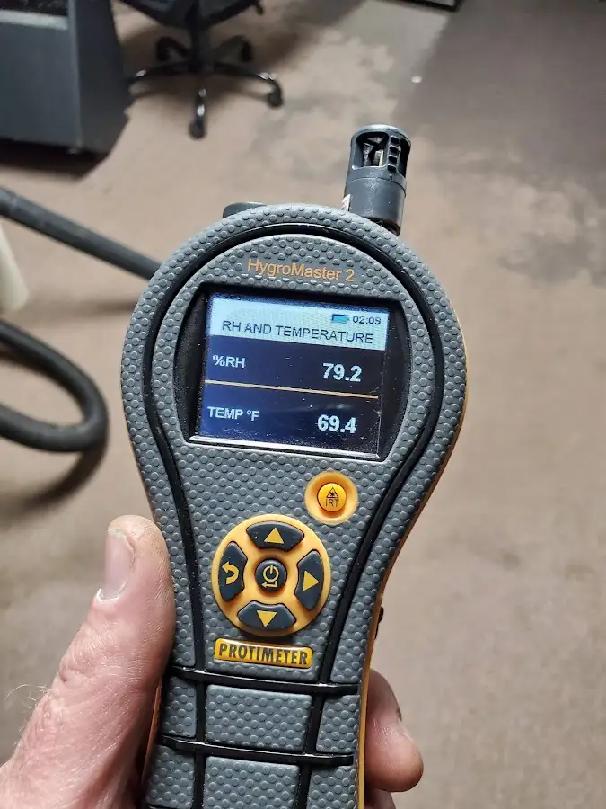 Moisture meter humidity assessment for Fire & Smoke Damage Restoration in Bedminster
